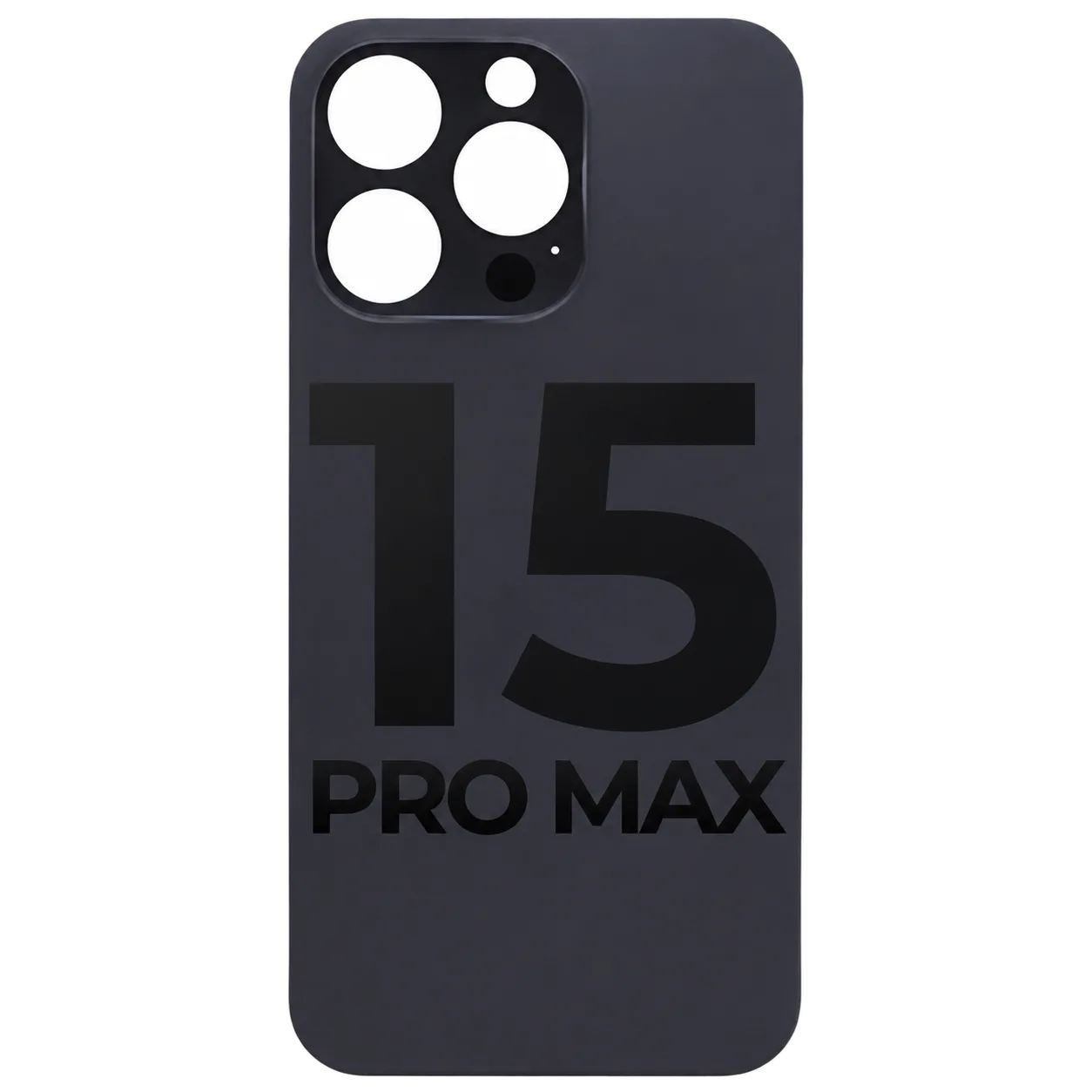 Tapa Trasera iPhone 15 Pro Max Vidrio — Titanio Negro