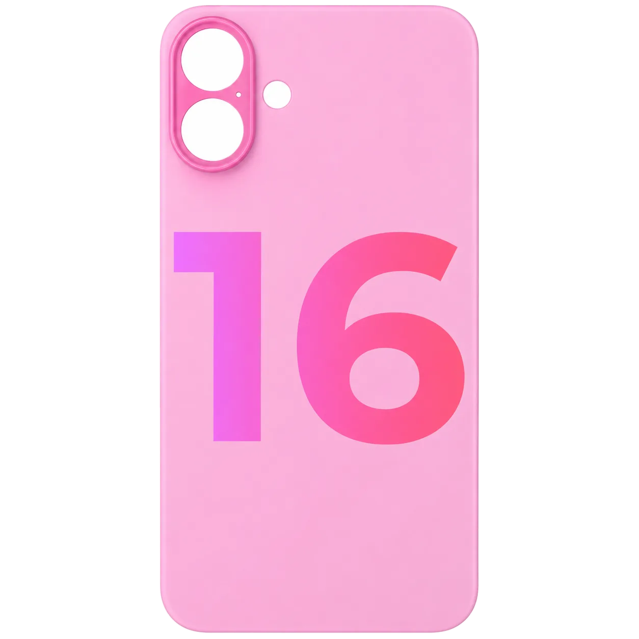 Tapa Trasera iPhone 16 Vidrio — Rosa