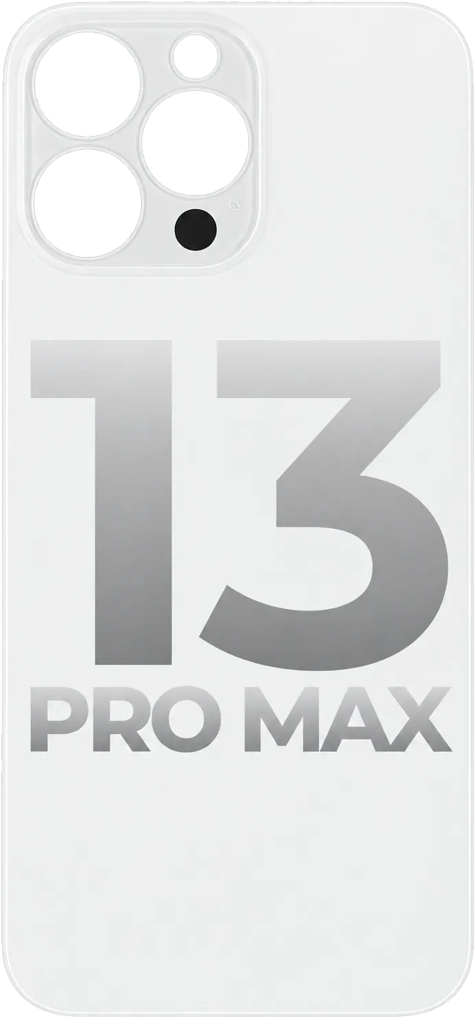 Tapa Trasera iPhone 13 Pro Max -- Vidrio — Blanco